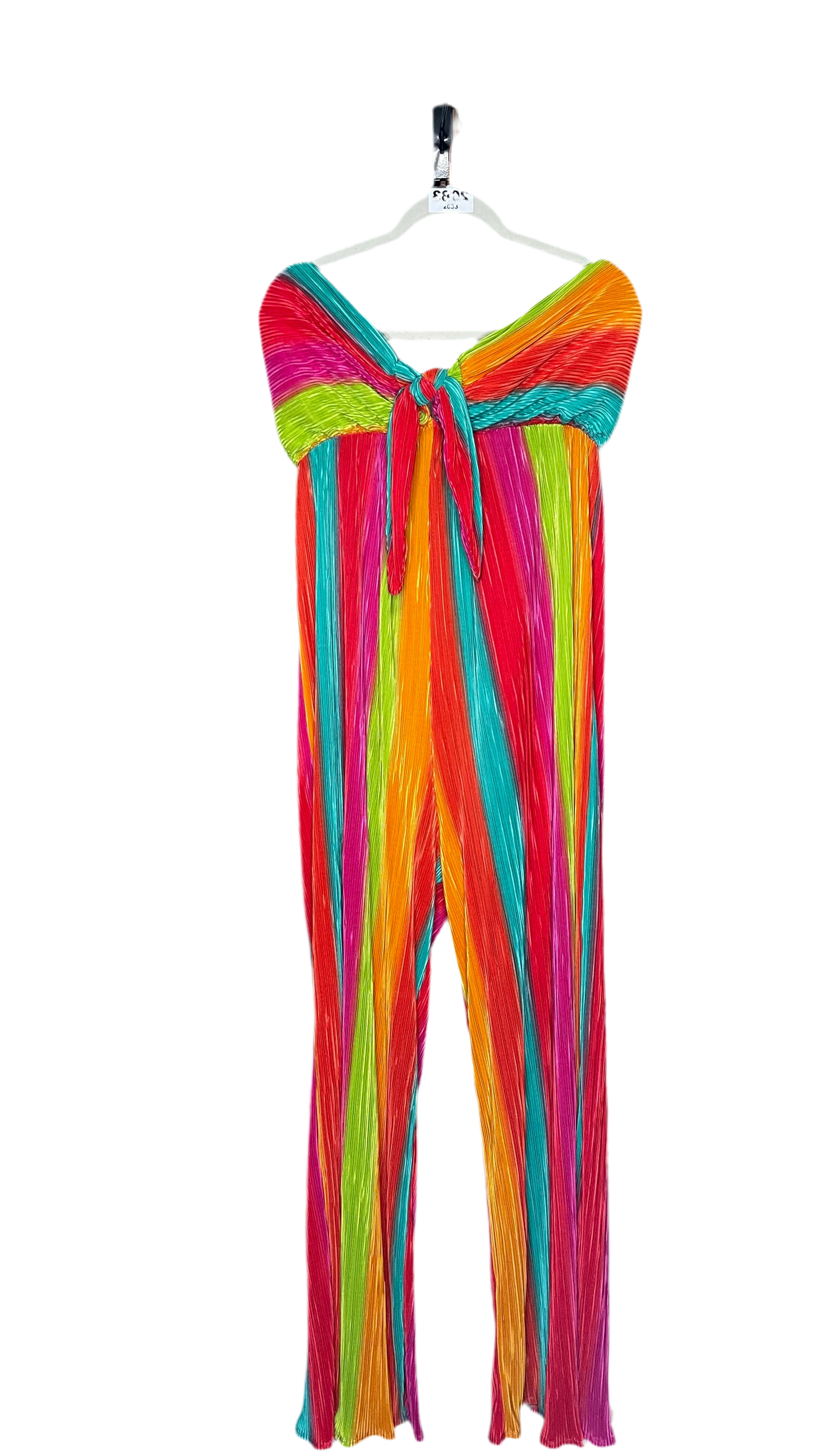 Multi Color Halter Jumpsuit 2XL
