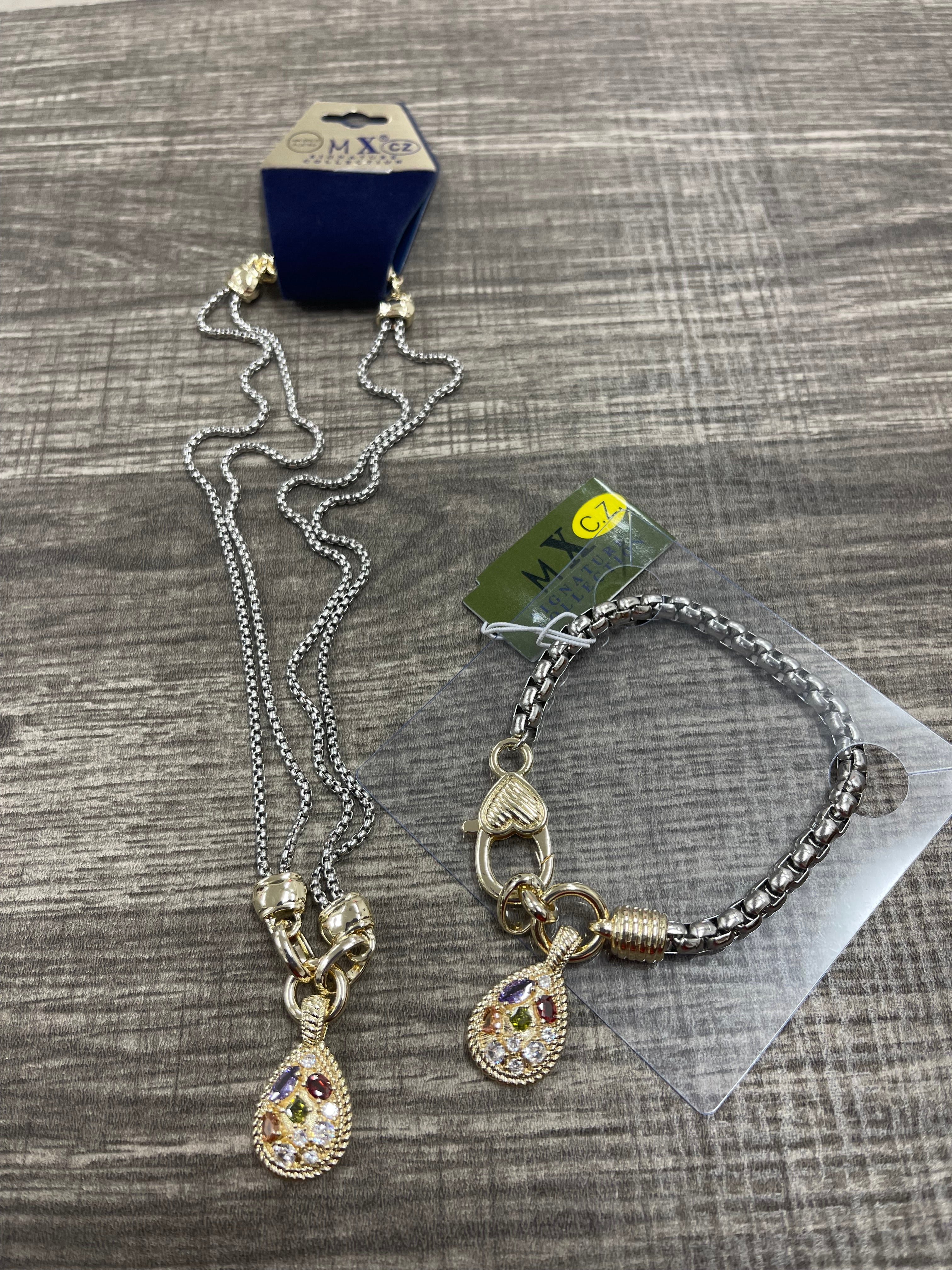Jewel Teardrop Set