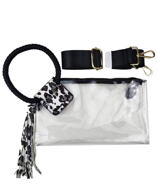 Clear wristlet/crossbodies