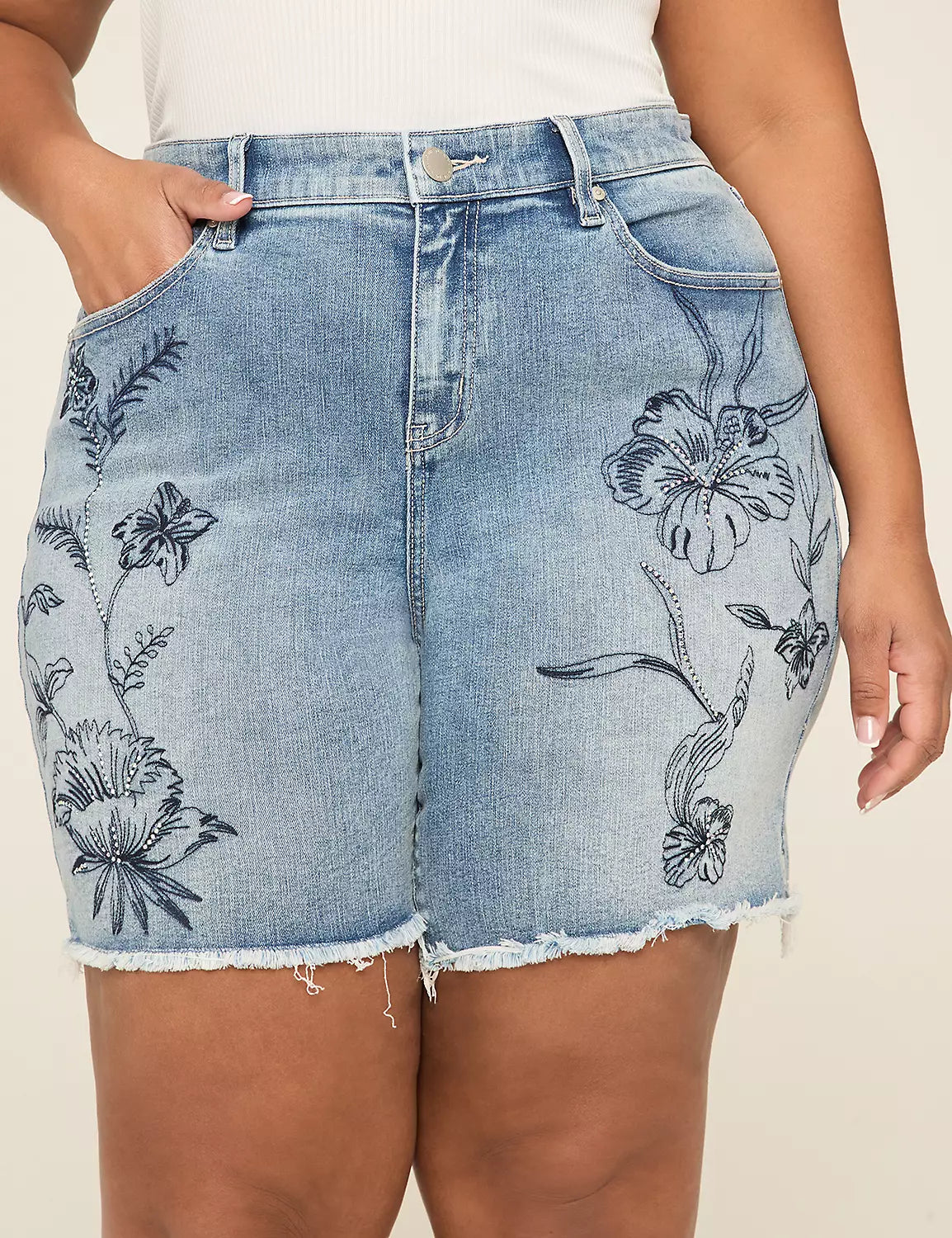 Flower Jean Shorts (s22)