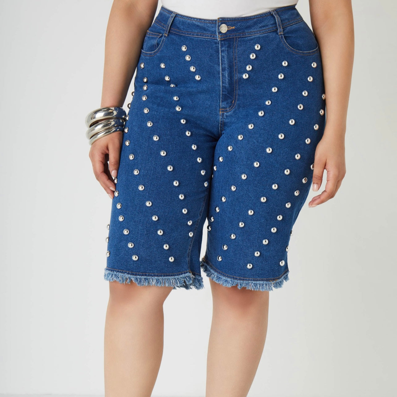 Silver Stud Shorts (s22)