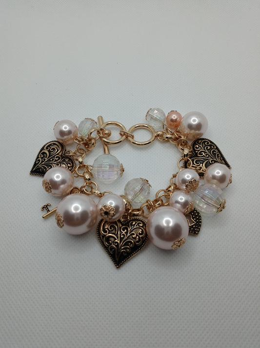 Hearts & Pearls ( pink)