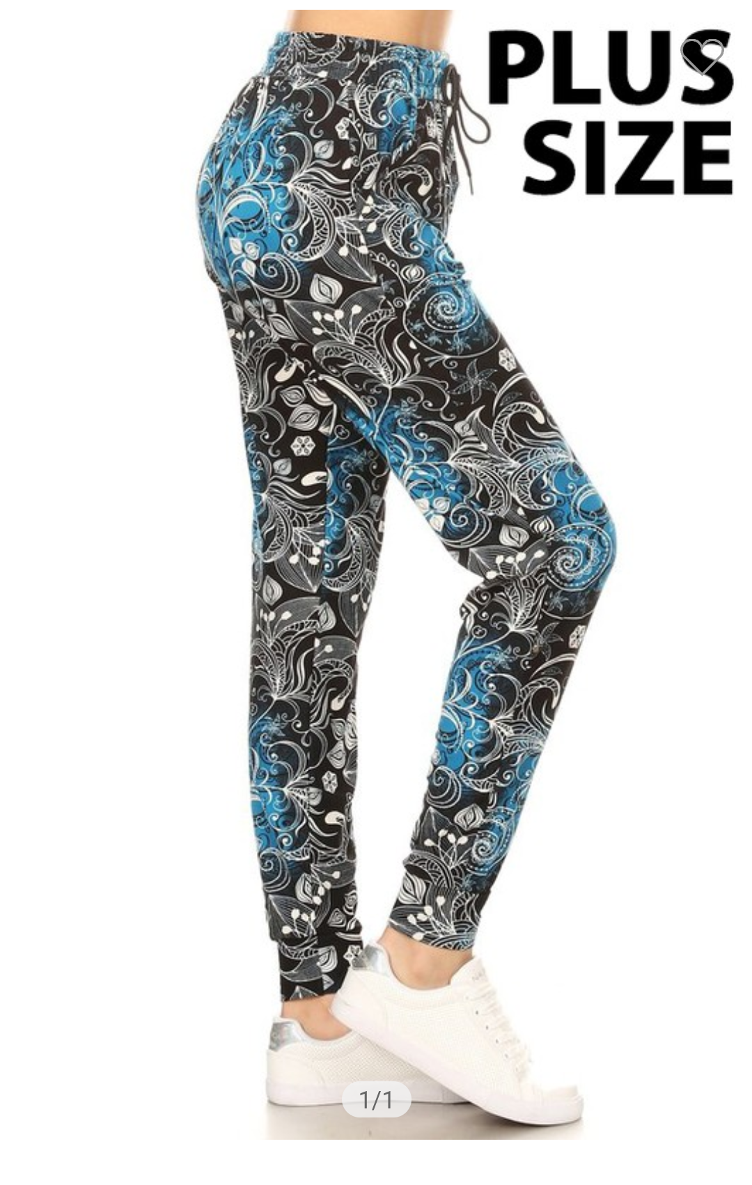 Black Floral Joggers (2x)