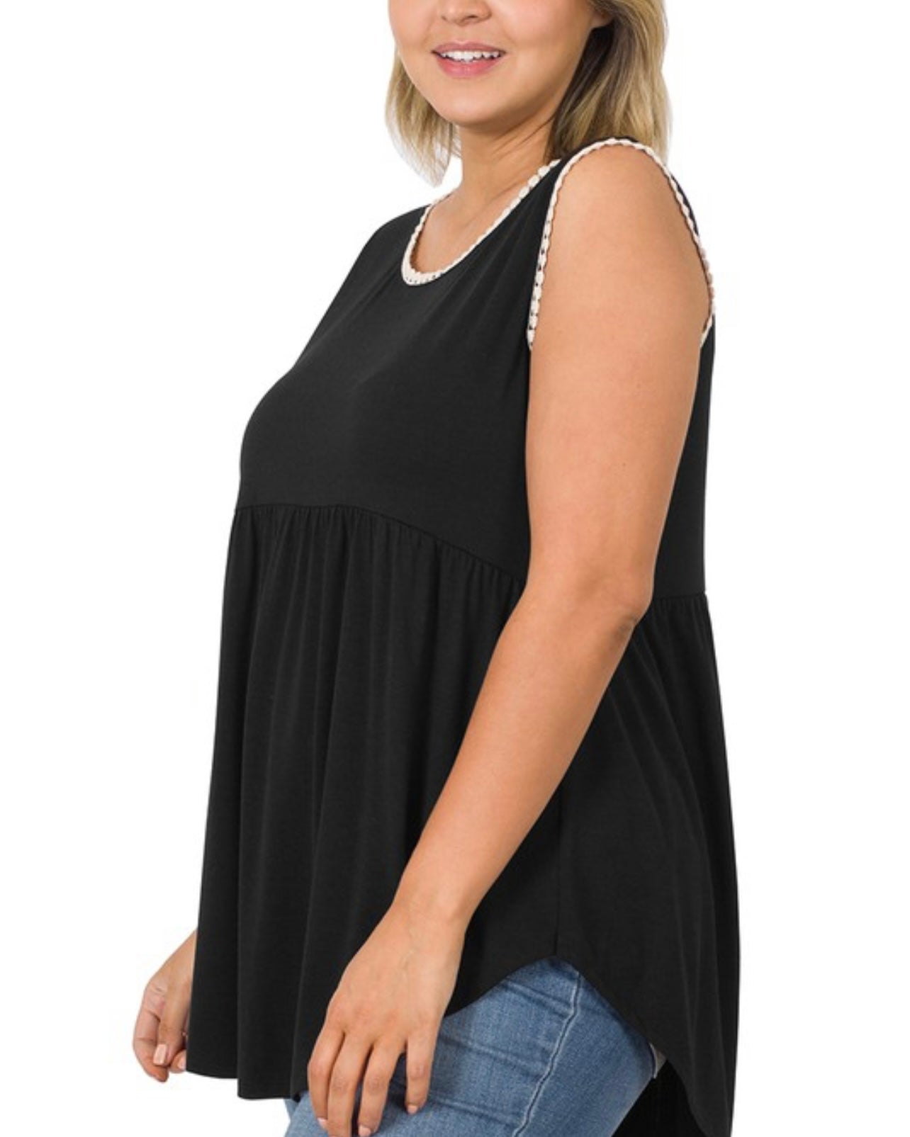 Sleeveless Babydoll Tee