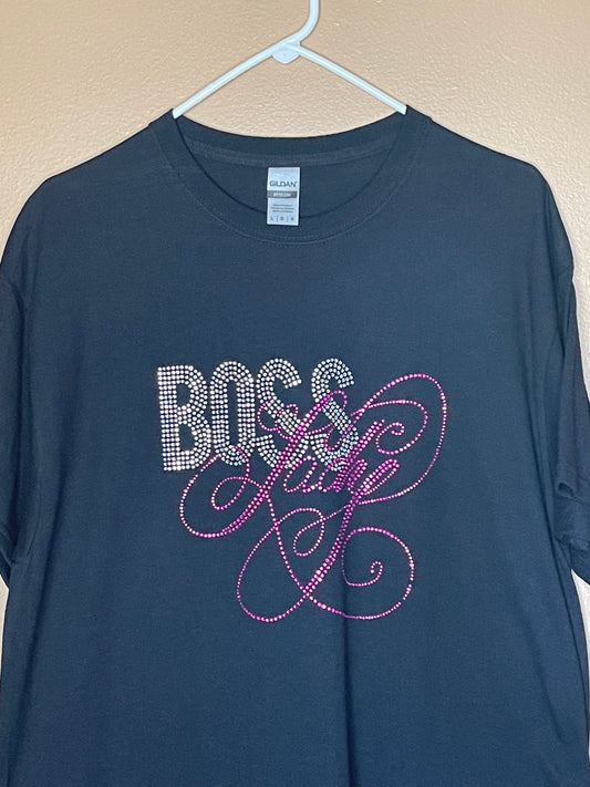 Boss Lady black tee