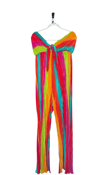 Multi Color Halter Jumpsuit 2XL