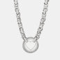 Cutout Heart Shape Inlaid Zircon Chain Necklace