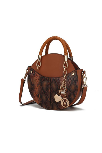 MKF Collection Faux Snakeskin Crossbody Bag Mia k