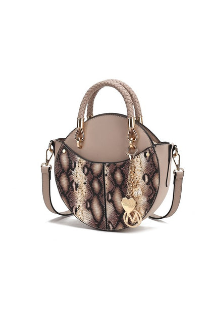 MKF Collection Faux Snakeskin Crossbody Bag Mia k