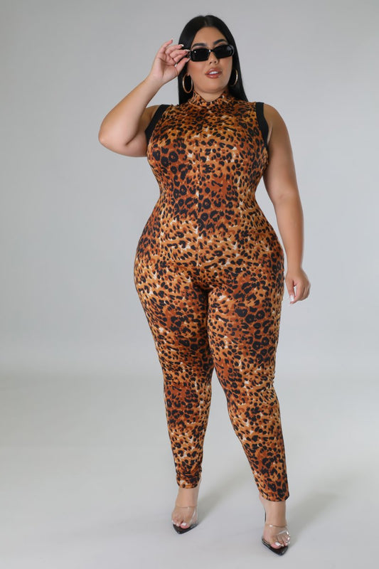 Animal Print Jumpsuit