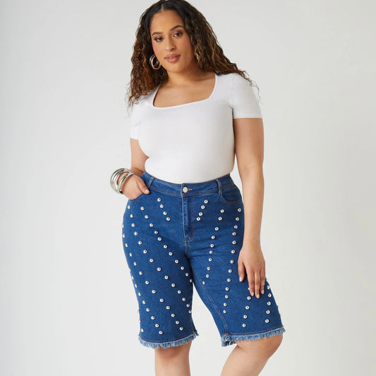 Silver Stud Shorts (s22)