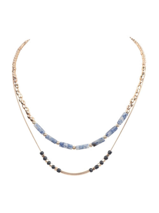2 Layer Goldtone Necklaces