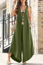 Pocketed Scoop Neck Wide Leg Jumpsuit