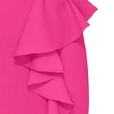 Solid V-neck Ruffle Dress HW5UULT2B7