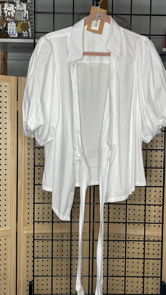White Wrap Top 2XL