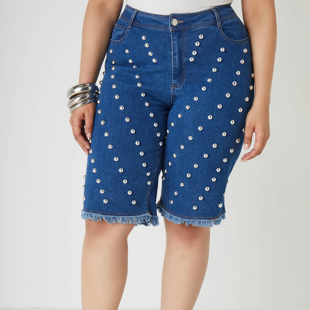 Silver Stud Shorts (s22)