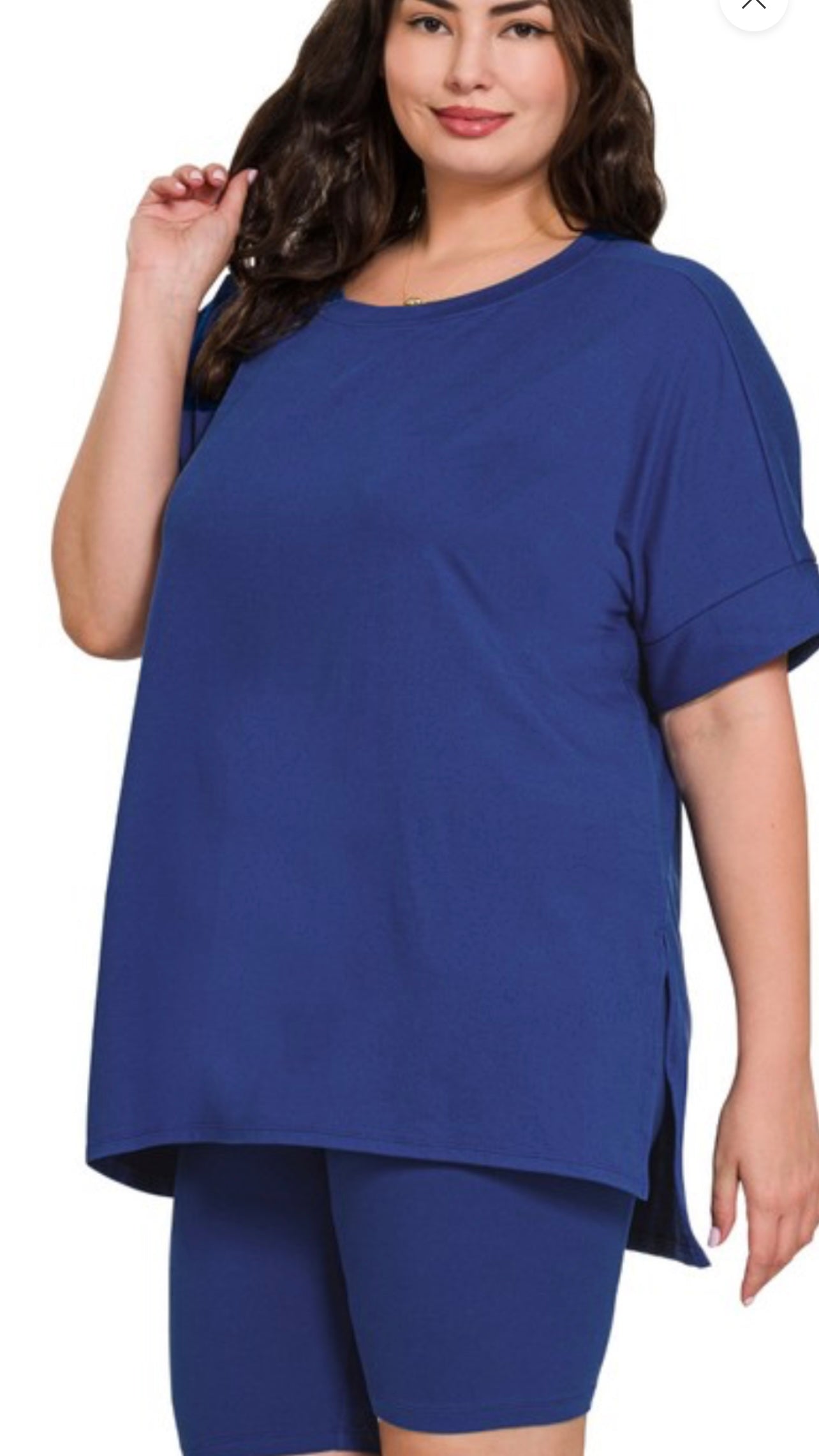 Light Navy Short Set