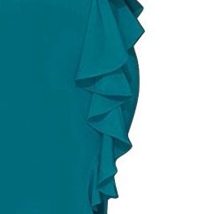 Solid V-neck Ruffle Dress HW5UULT2B7