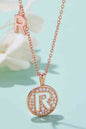 Adored Moissanite K to T Pendant Necklace