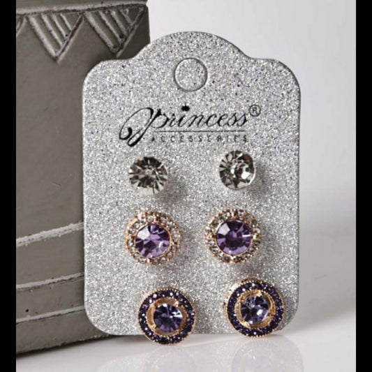 3pc Set Post Earrings