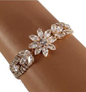 Rhinestone Flower Bracelet