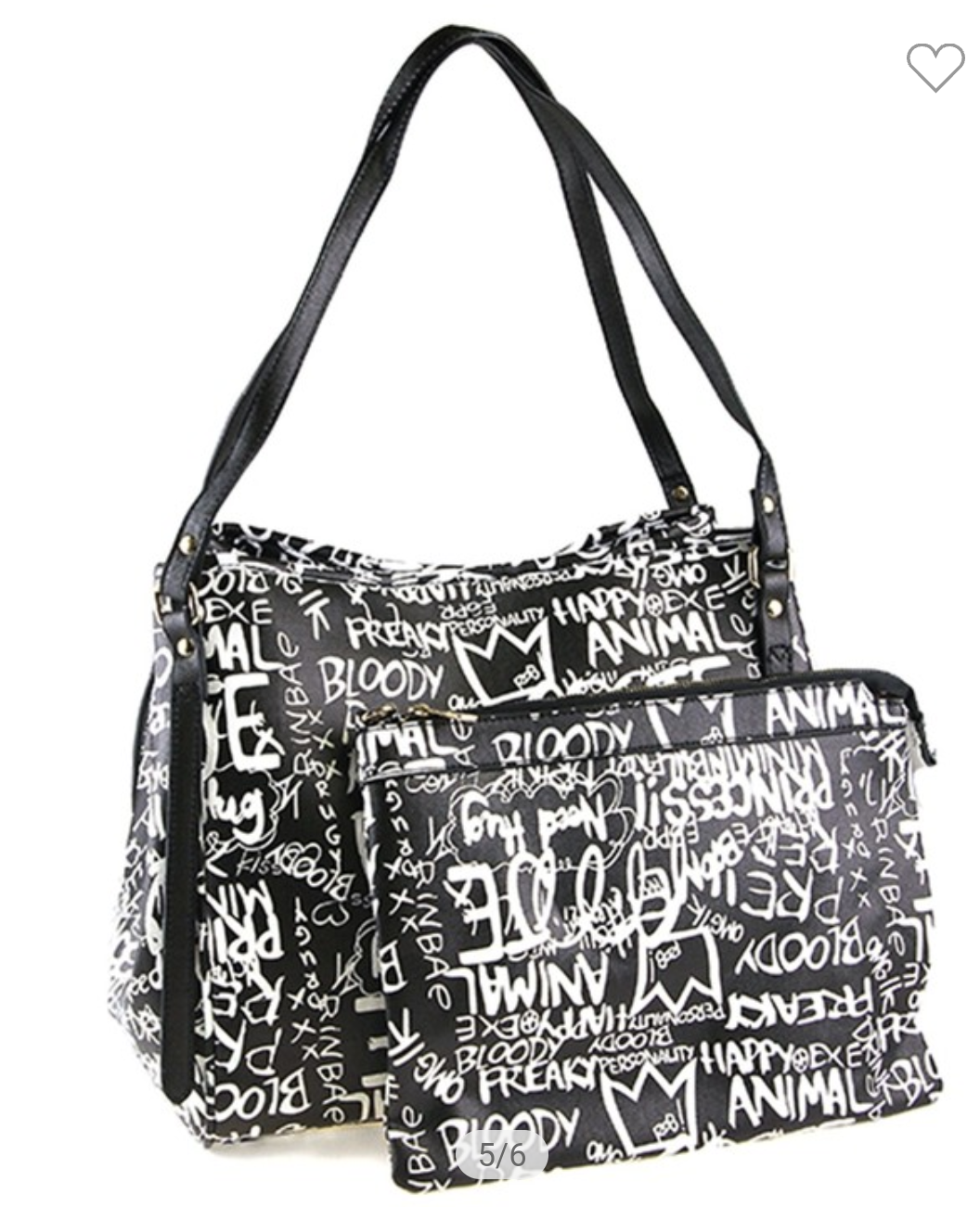 Graffiti Print Style Tote