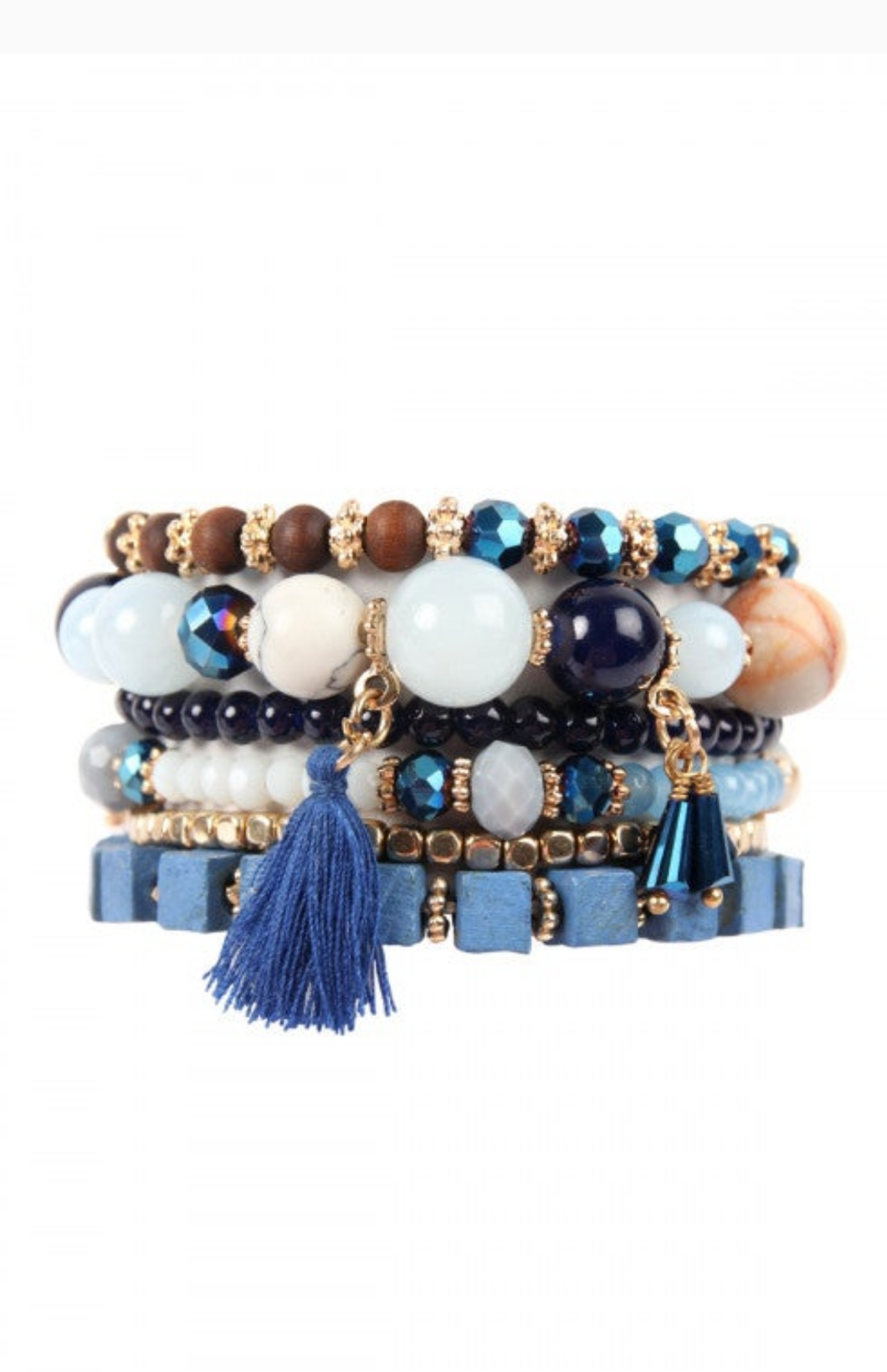 Navy Charm Stack