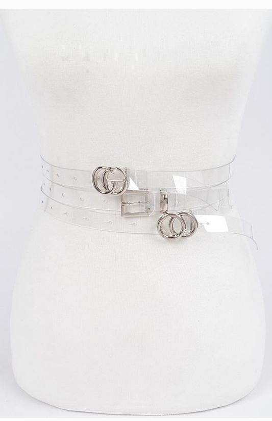 Clear Belts (silver)