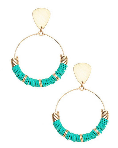 Circle Disc Earrings