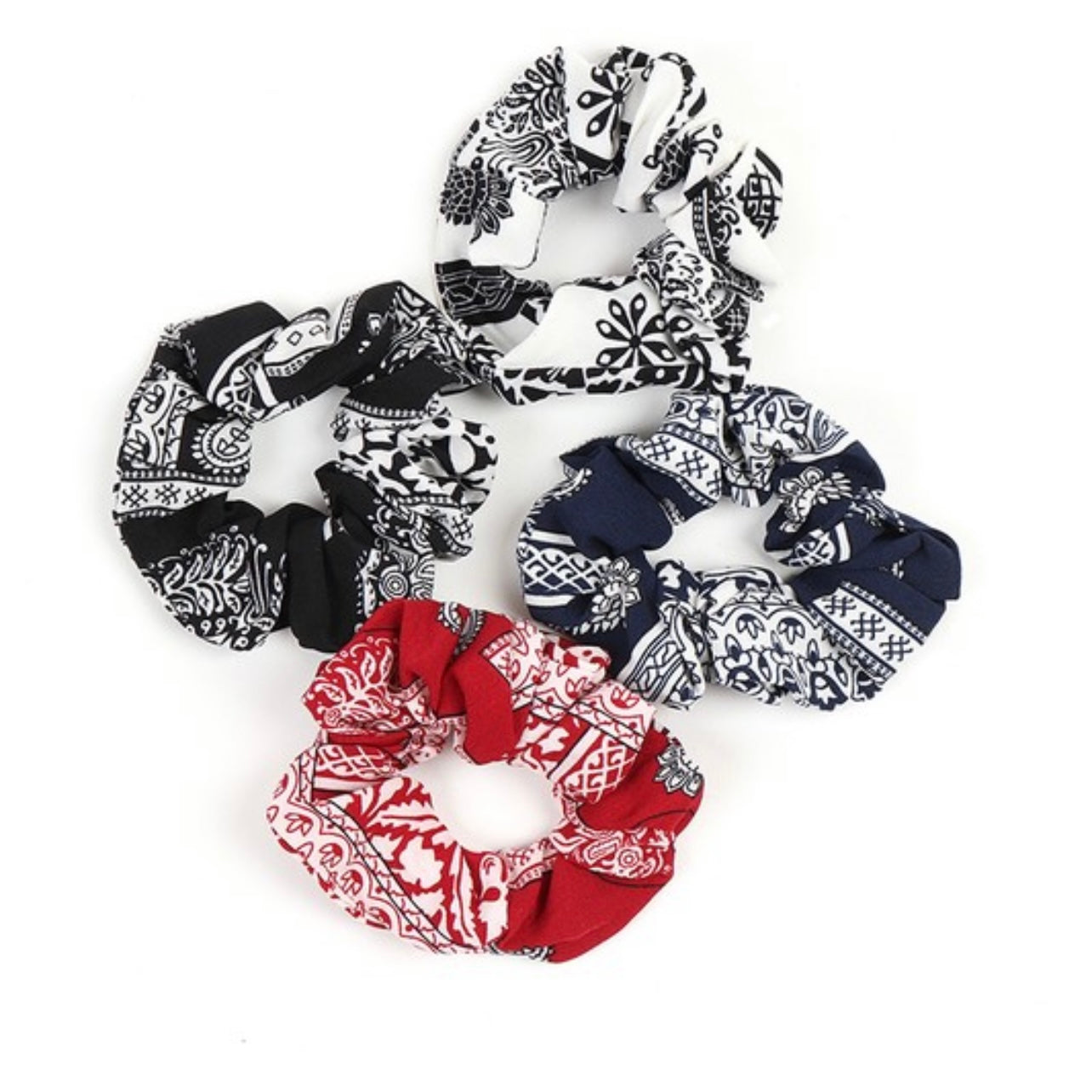 Bandanna Print Scrunchies