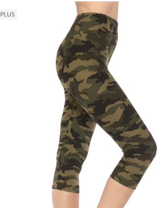 Camo Capri Leggings