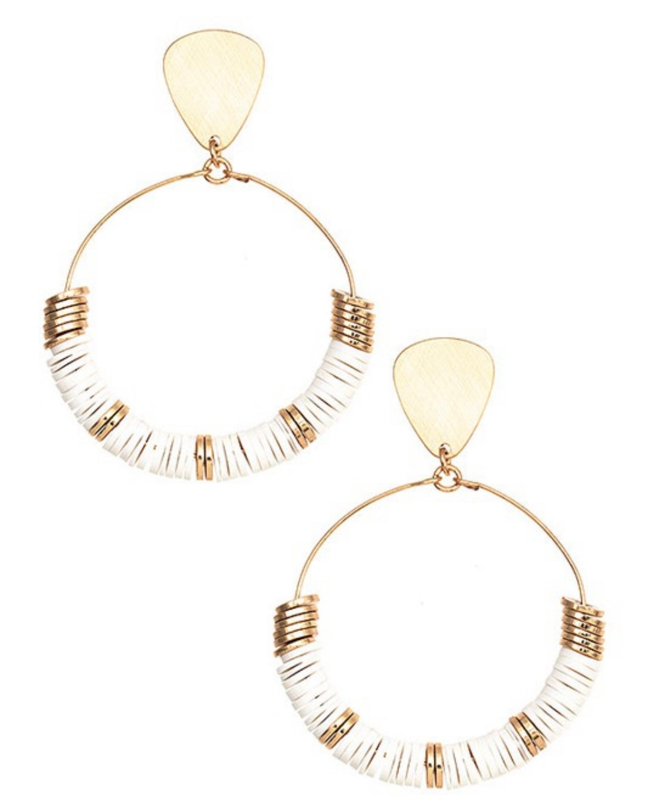 Circle Disc Earrings