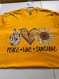 (G) Peace Love Sunshine Shirt