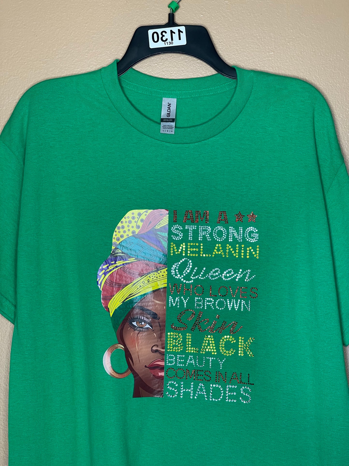 I am strong green tee