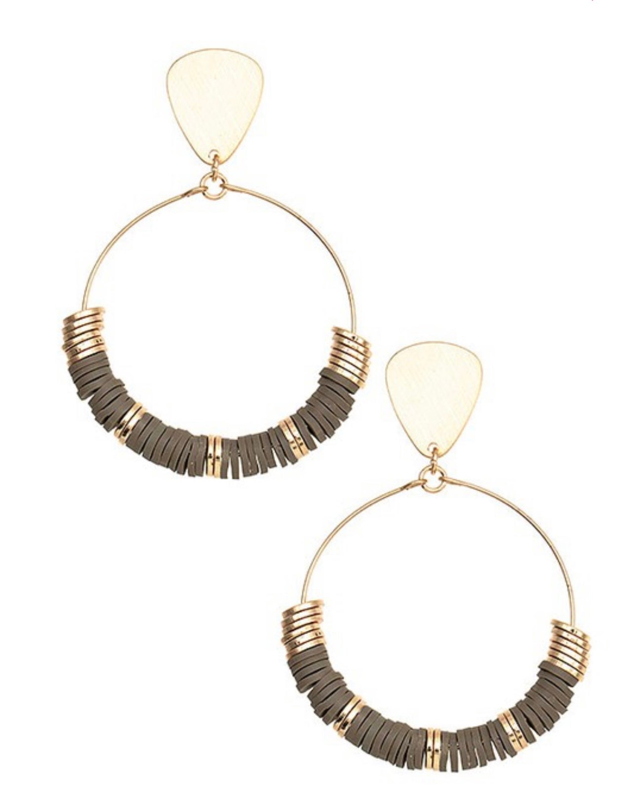 Circle Disc Earrings