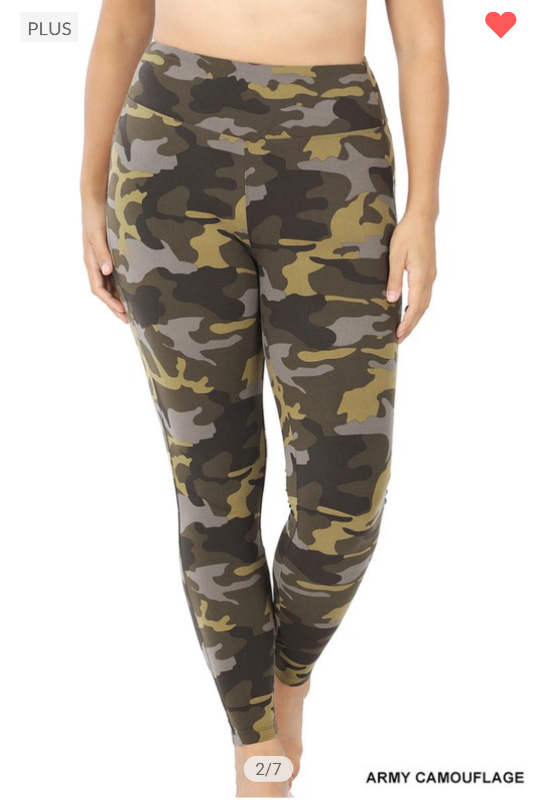 Green Camouflage Leggings